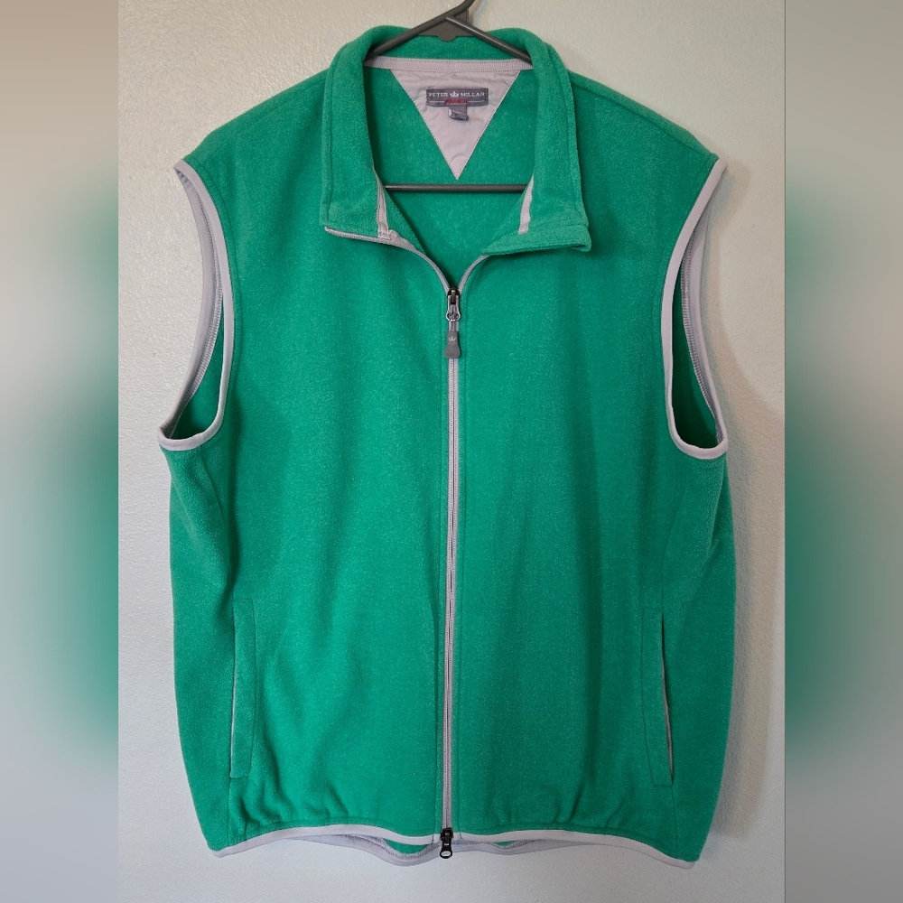 Peter Millar | Kelly Green Fleece Vest Size Large